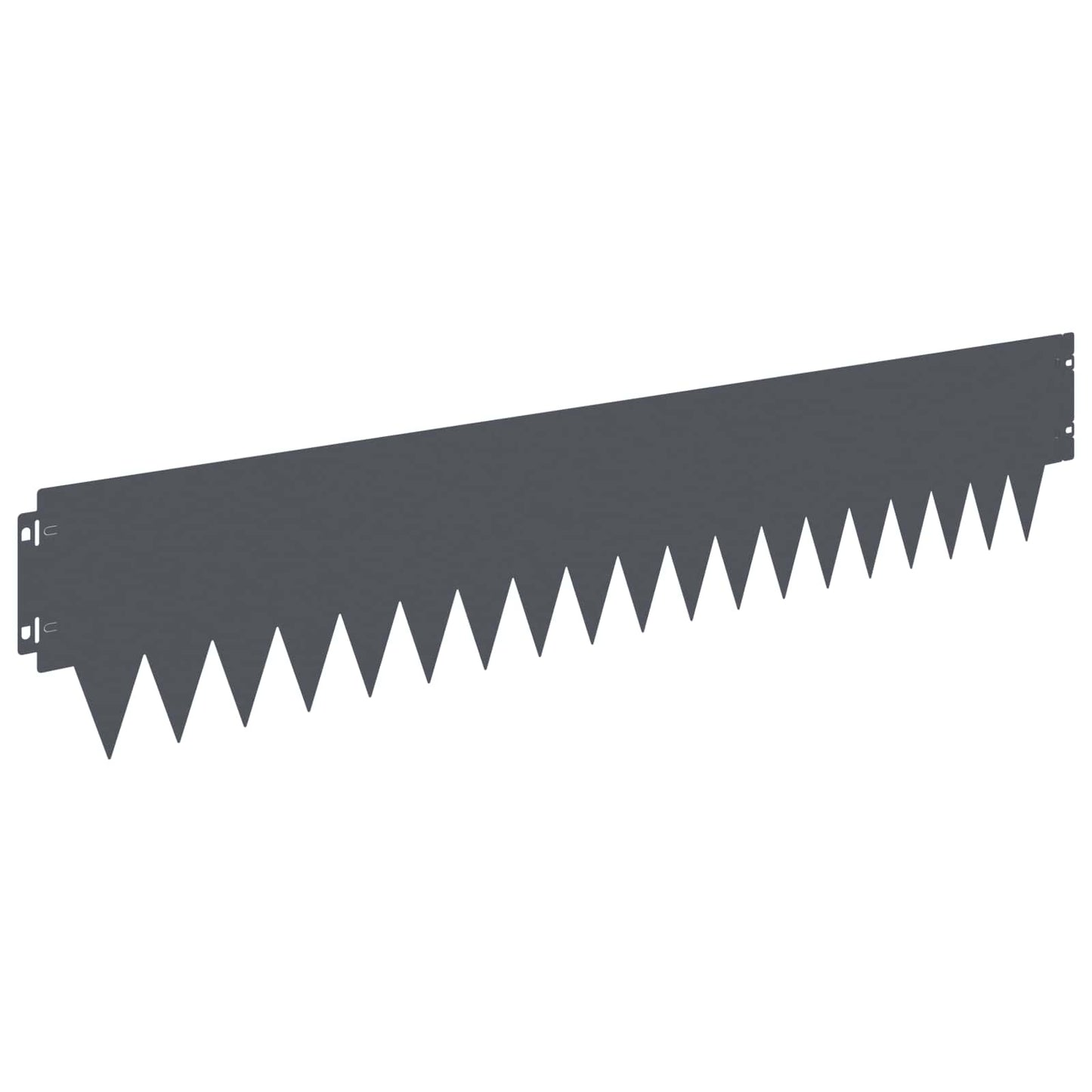 Lawn Edging 30 pcs 103 x 20 cm metal Anthracite