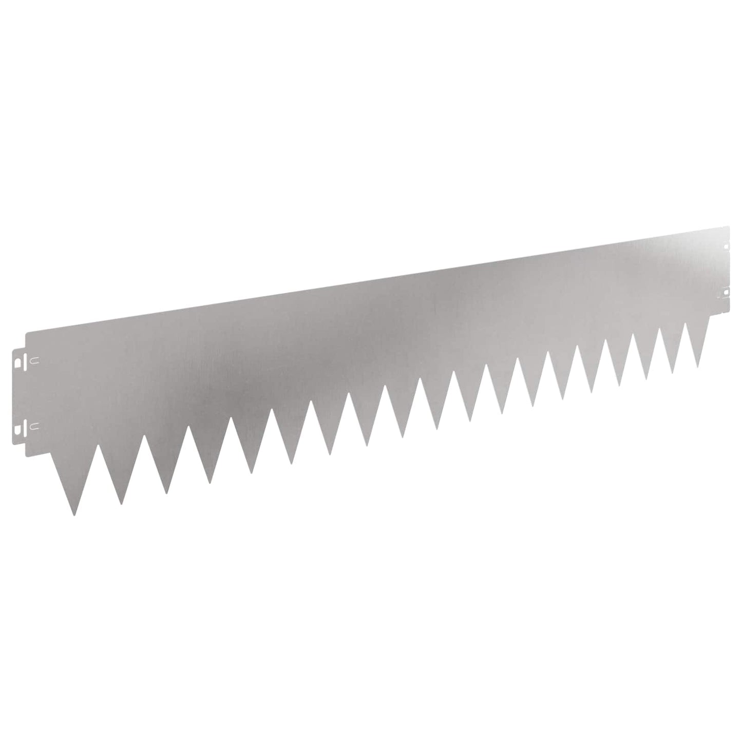 Lawn Edging 10 pcs 103 x 20 cm metal Silver