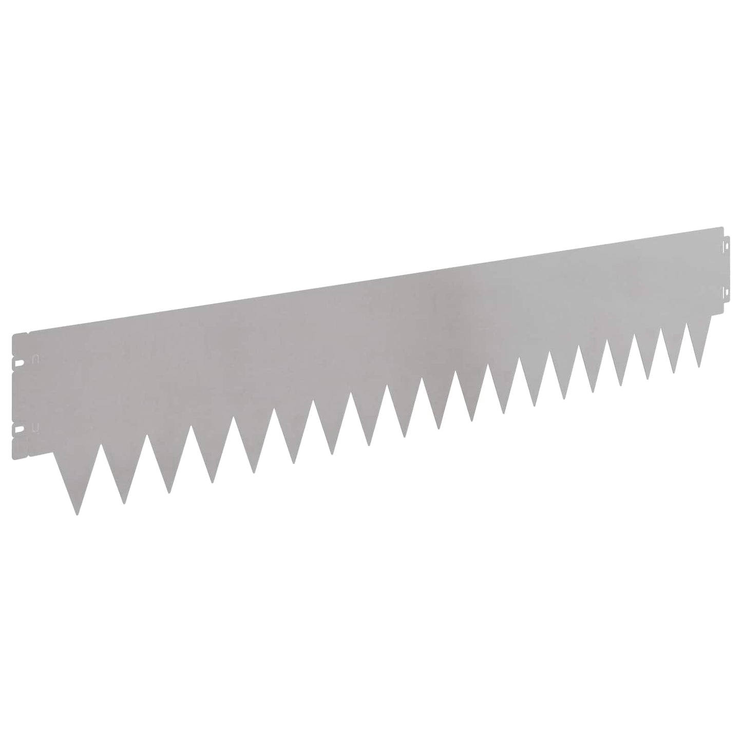 Lawn Edging 20 pcs 103 x 20 cm metal Silver