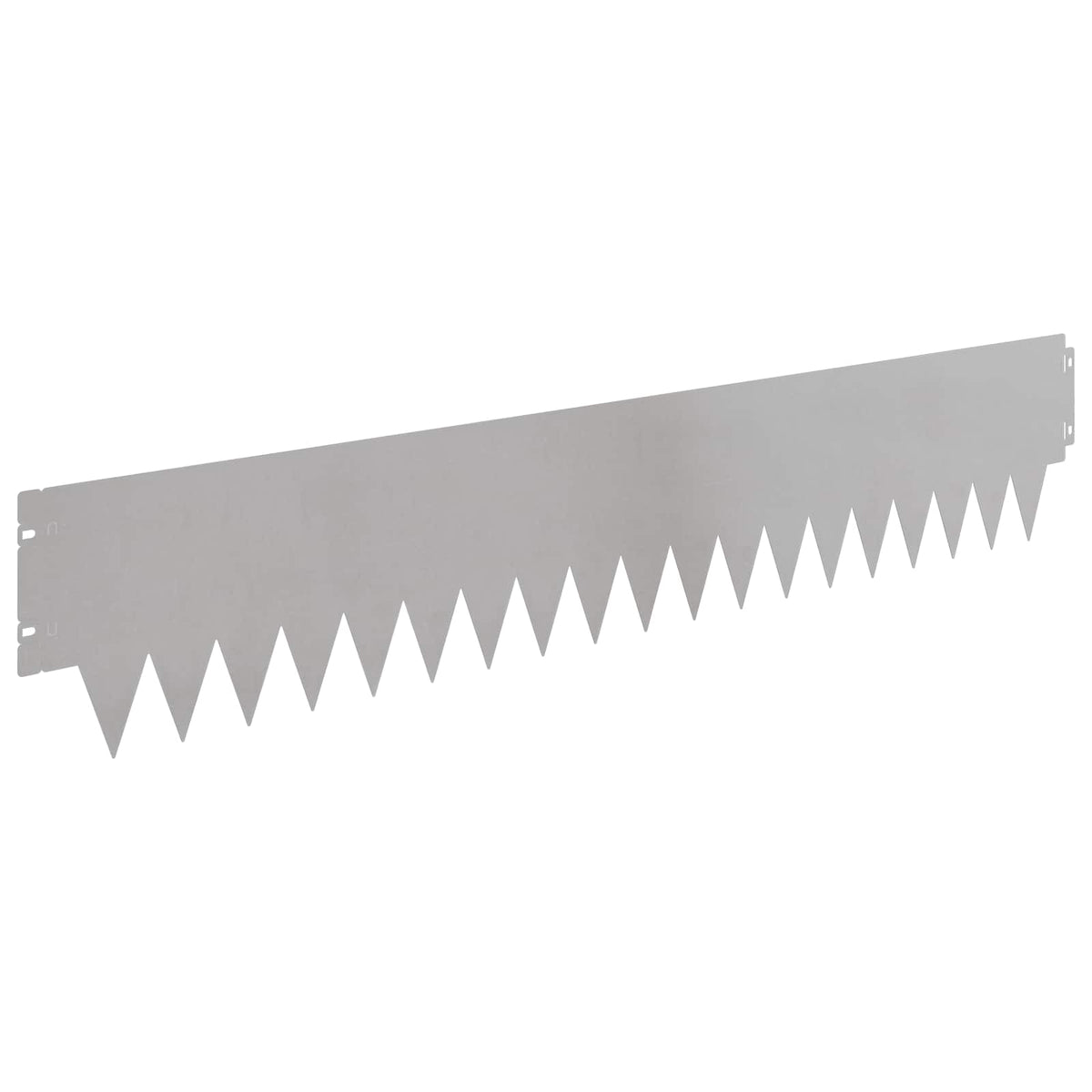 Lawn Edging 20 pcs 103 x 20 cm Steel Silver