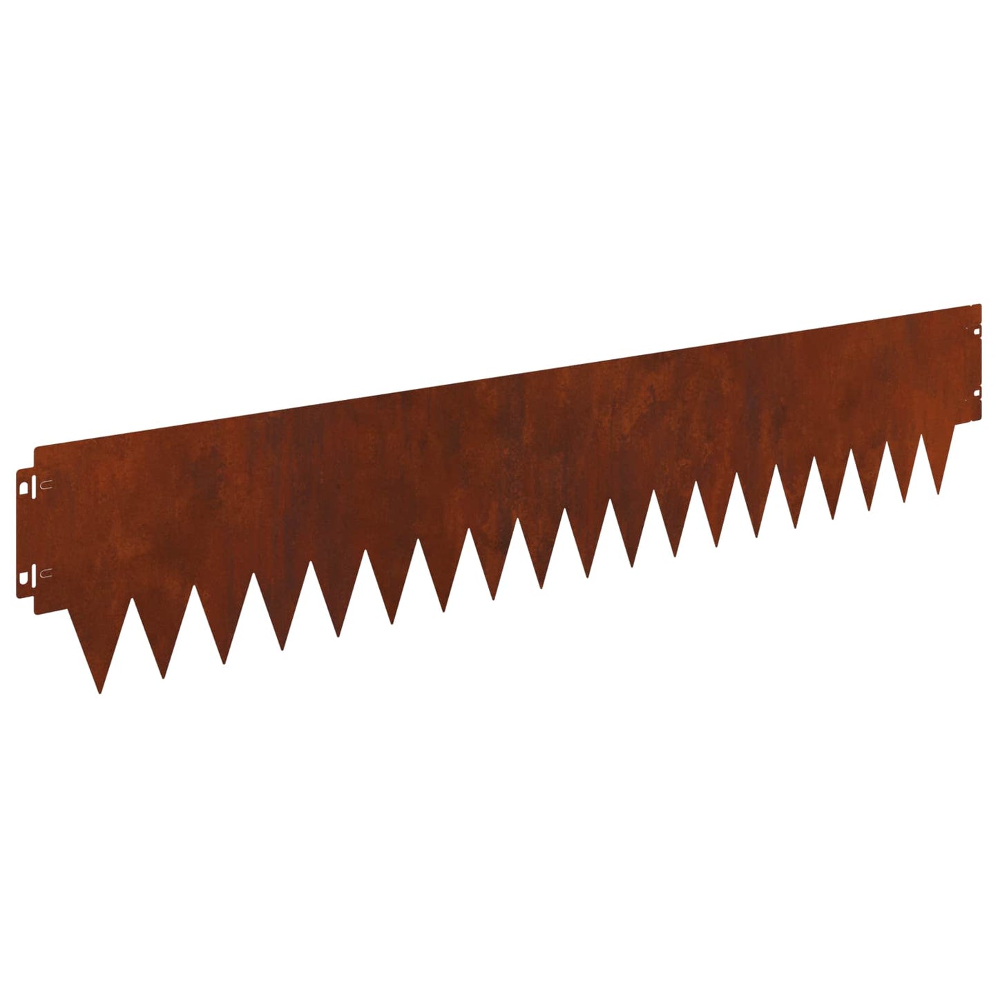 Lawn Edging 30 pcs 103 x 20 cm metal Rusty