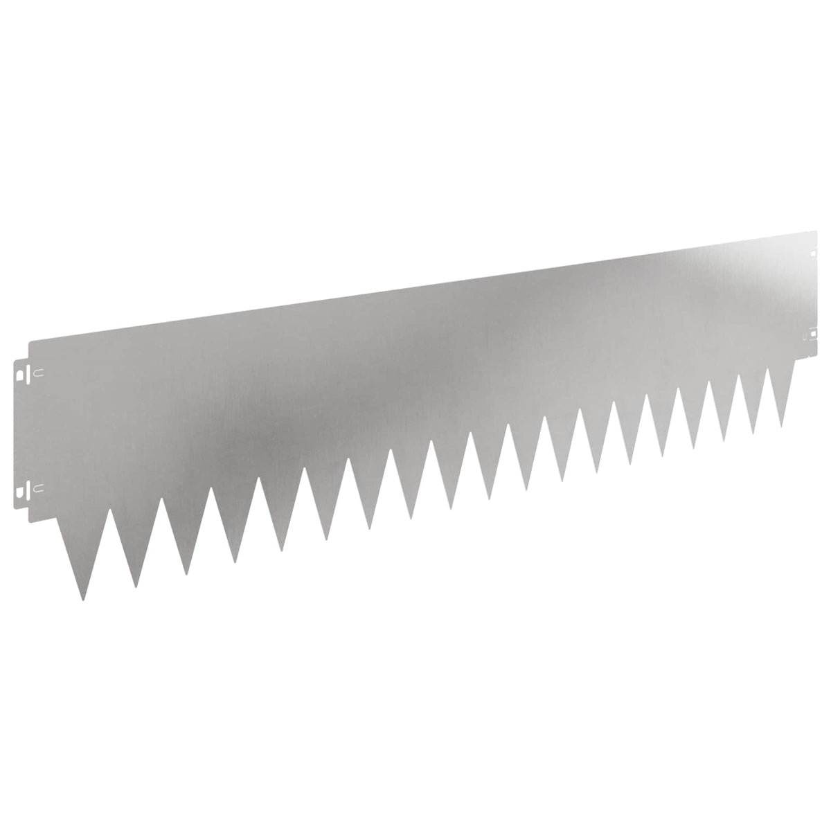 Lawn Edging 10 pcs 103 x 25 cm Steel Silver