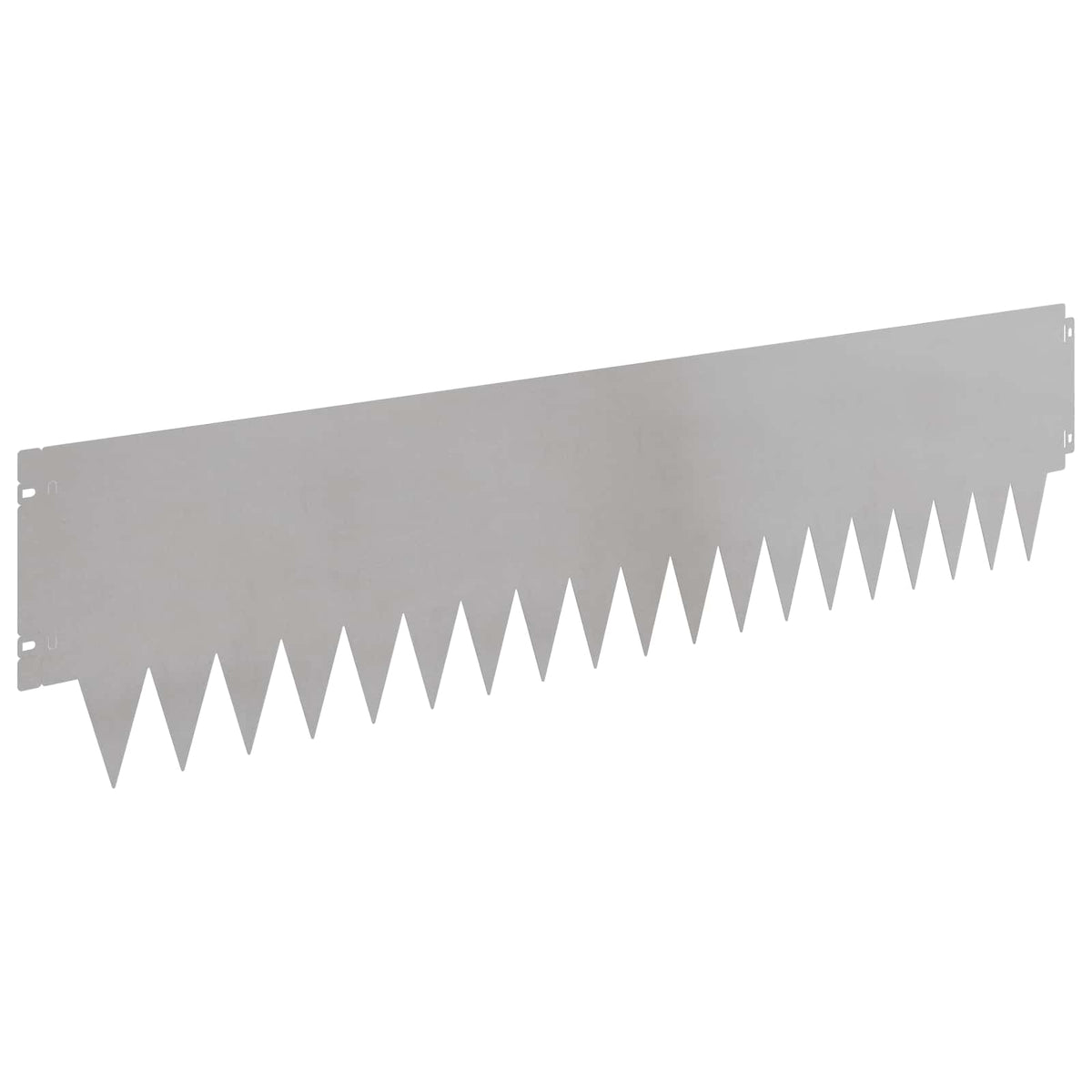 Lawn Edging 10 pcs 103 x 25 cm Steel Silver