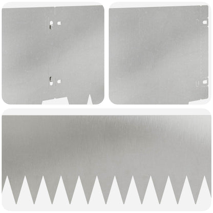 Lawn Edging 20 pcs 103 x 25 cm Steel Silver