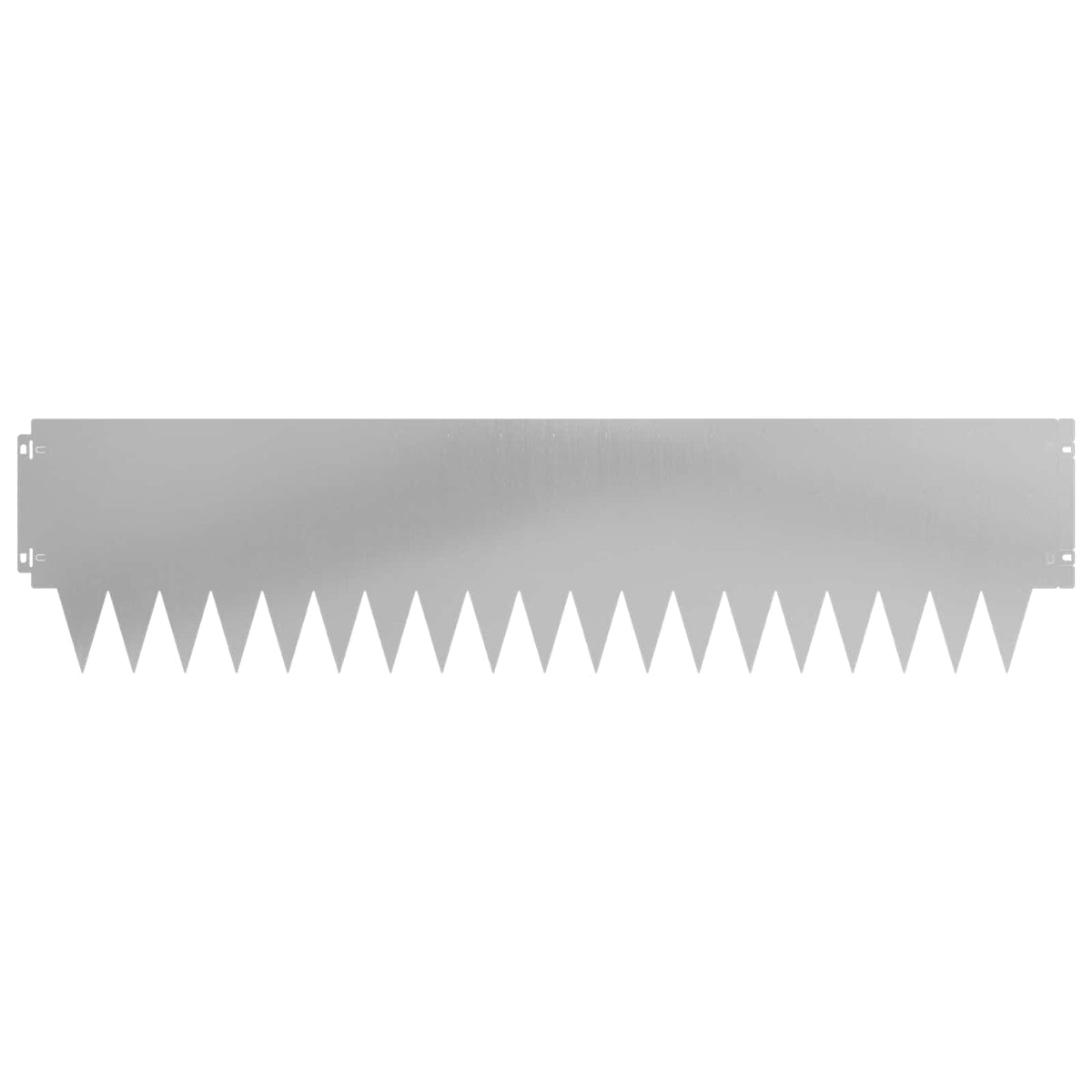 Lawn Edging 20 pcs 103 x 25 cm Steel Silver