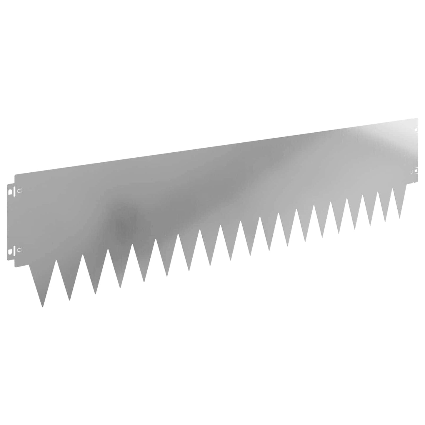 Lawn Edging 30 pcs 103 x 25 cm metal Silver