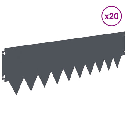 Lawn Edging 20 pcs metal