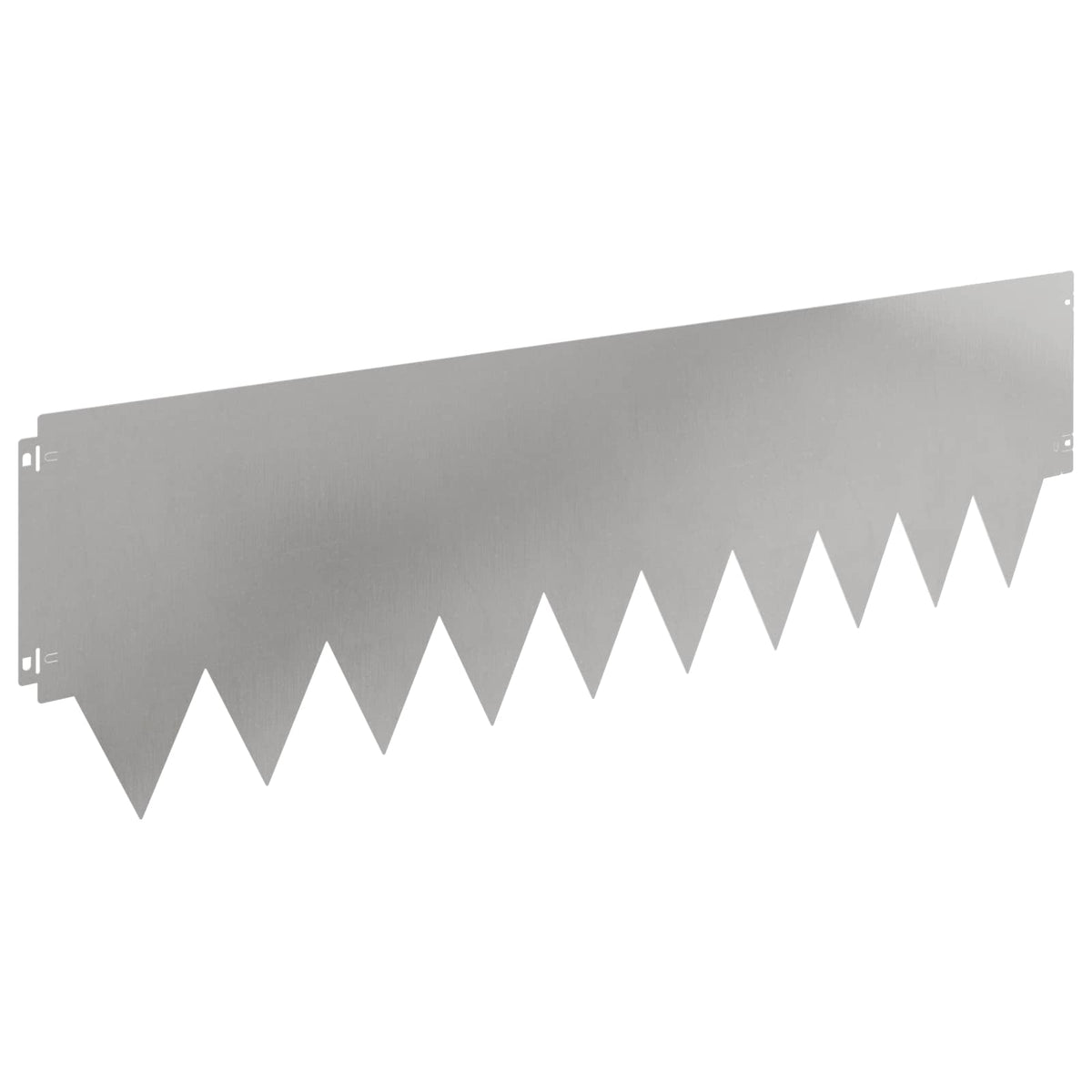 Lawn Edging 20 pcs 103 x 30 cm Steel Silver