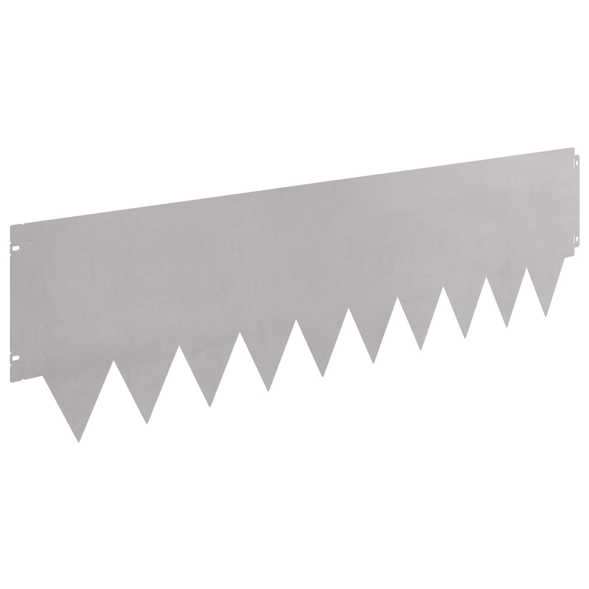 Lawn Edging 20 pcs 103 x 30 cm Steel Silver
