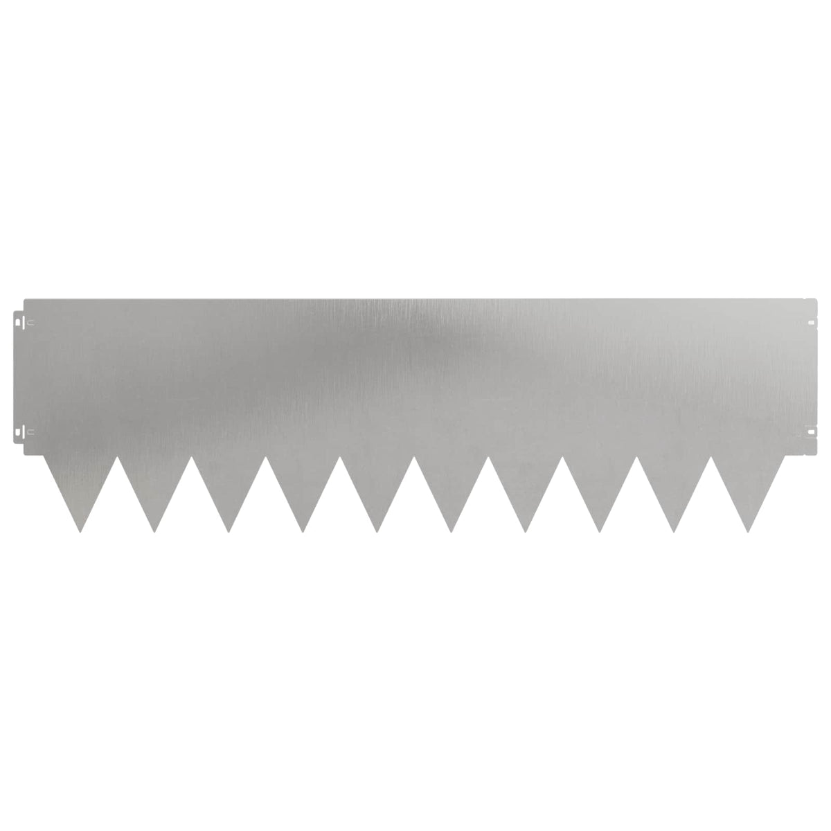 Lawn Edging 20 pcs 103 x 30 cm Steel Silver