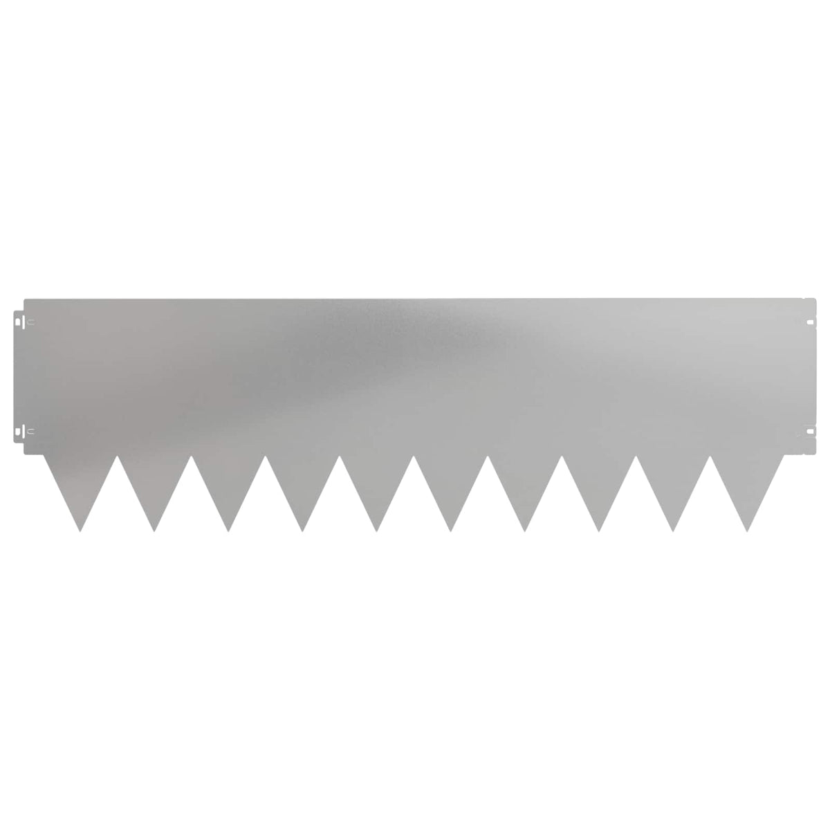 Lawn Edging 20 pcs 103 x 30 cm Steel Silver