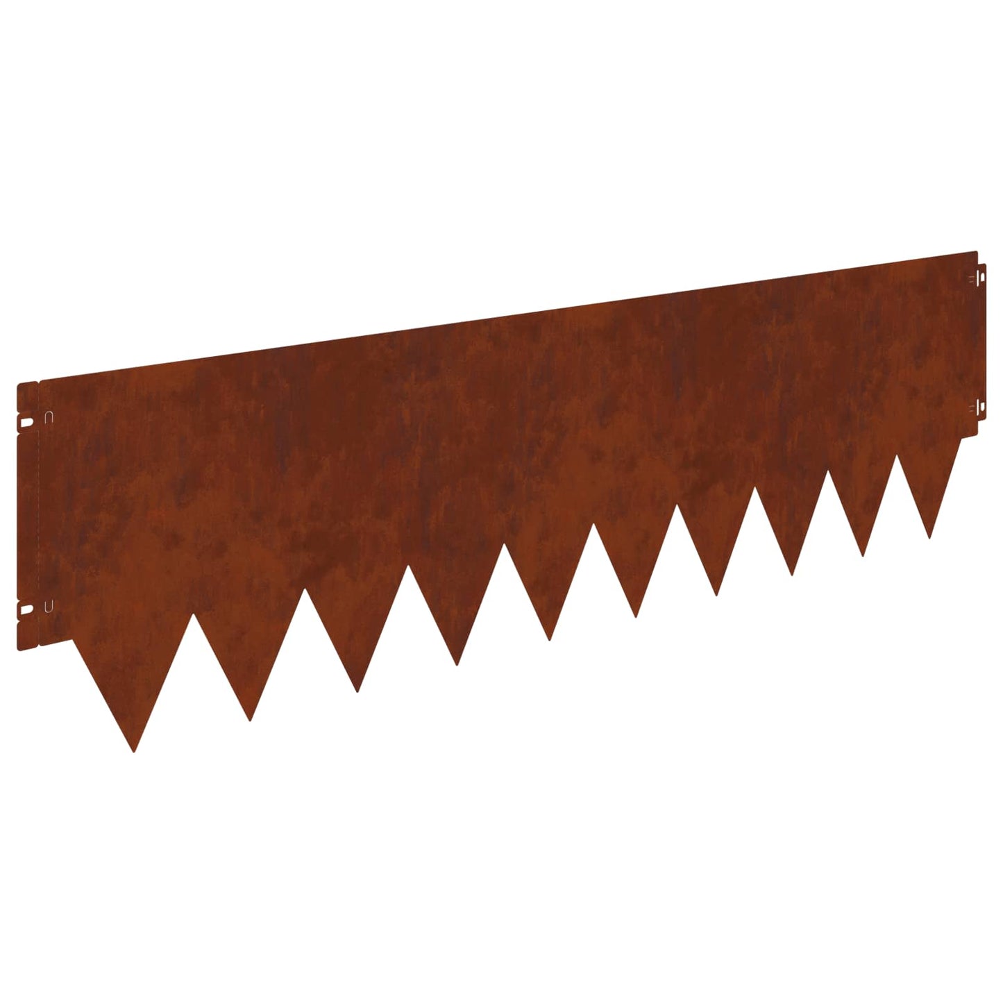 Lawn Edging 20 pcs 103 x 30 cm metal Rusty
