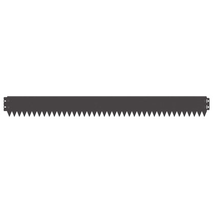 Lawn Edging 10 pcs 103 x 10 cm Steel Black