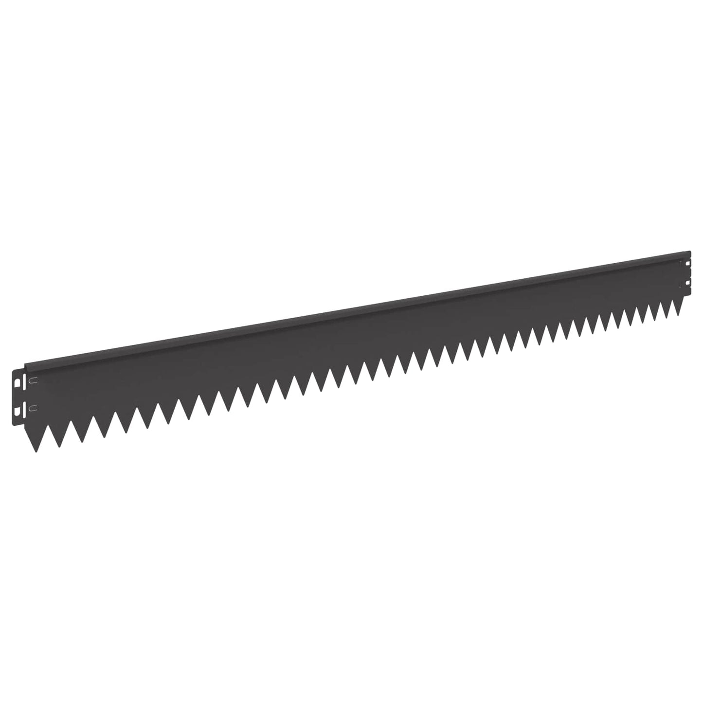Lawn Edging 50 pcs 103 x 10 cm Steel Black