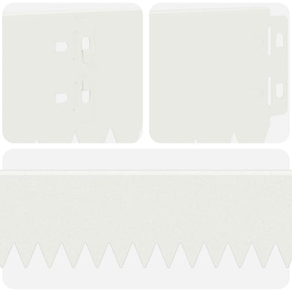 Lawn Edging 20 pcs 103 x 10 cm Steel White