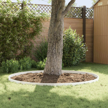 Lawn Edging 20 pcs 103 x 10 cm Steel White