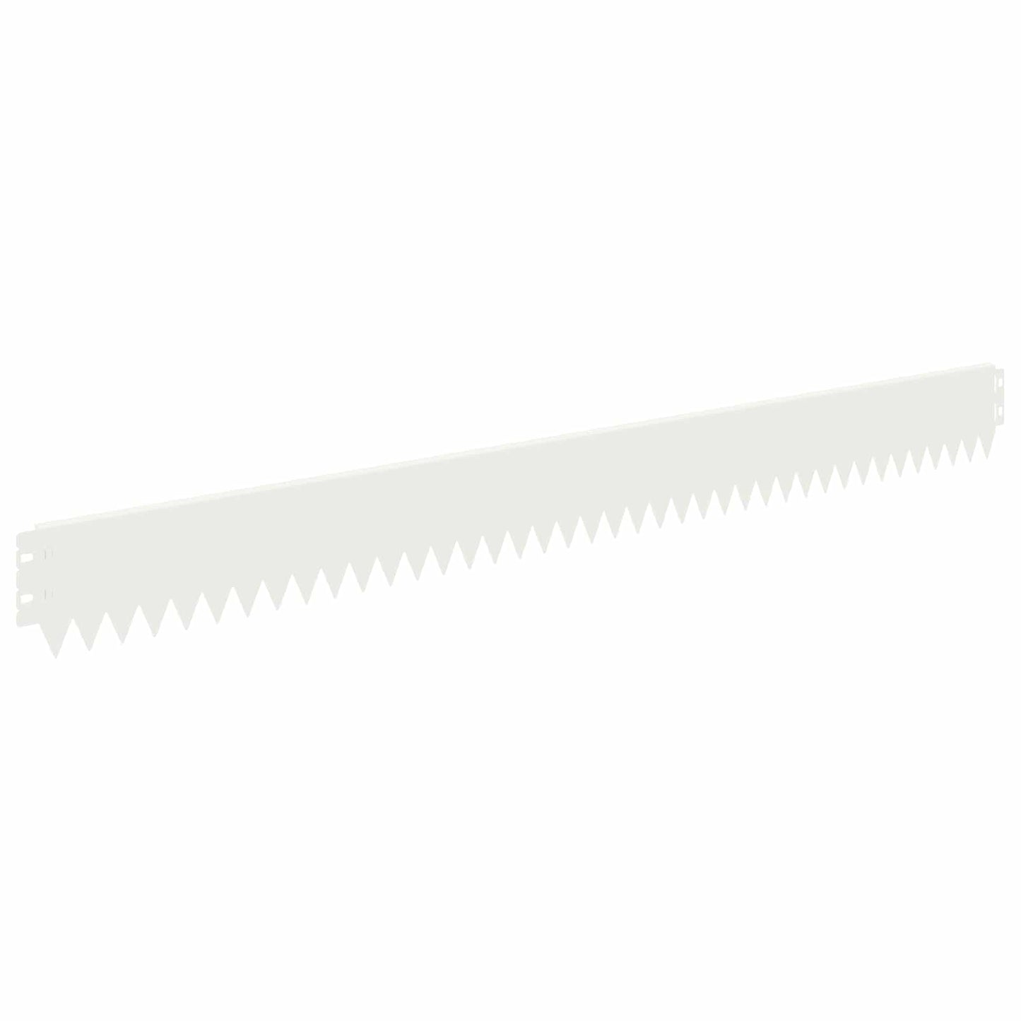 Lawn Edging 20 pcs 103 x 10 cm Steel White