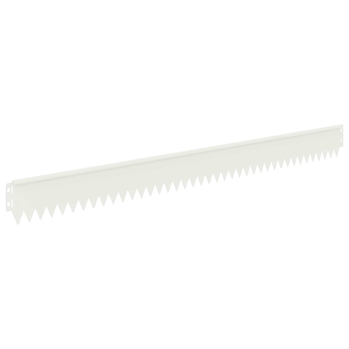 Lawn Edging 50 pcs 103 x 10 cm Steel White