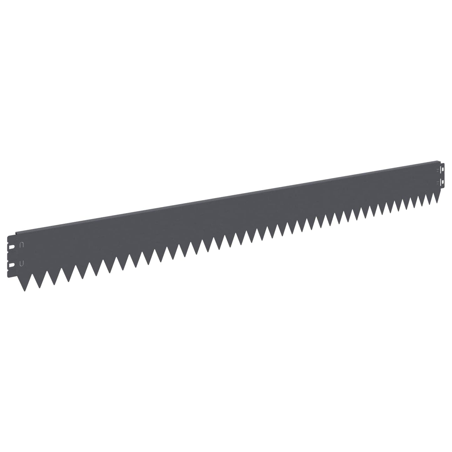 Lawn Edging 10 pcs 103 x 10 cm Steel Anthracite