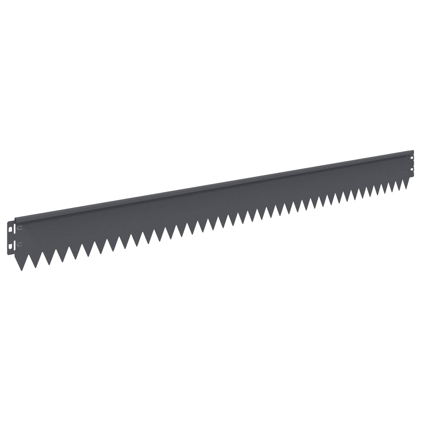 Lawn Edging 30 pcs 103 x 10 cm Steel Anthracite