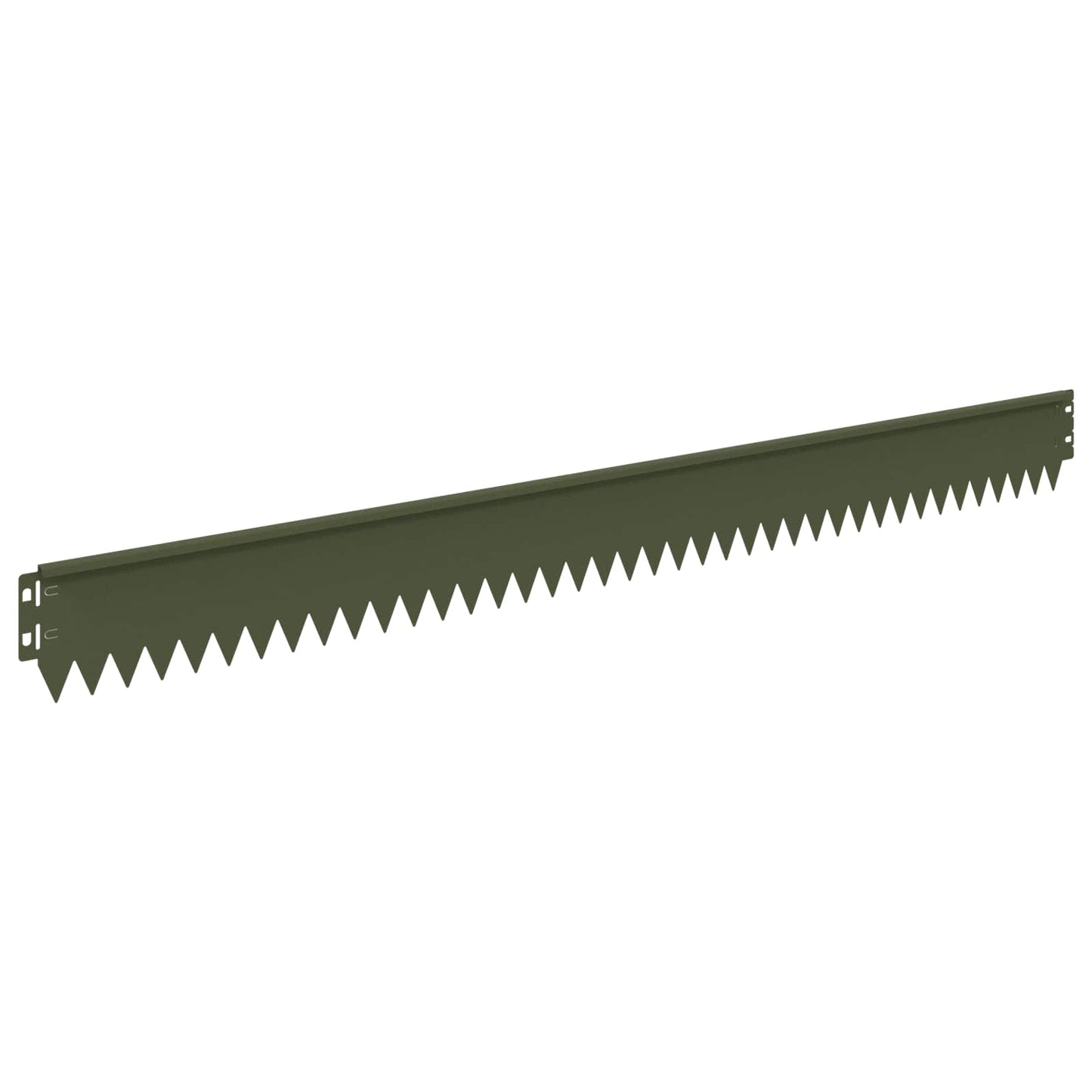 Lawn Edging 30 pcs 103 x 10 cm Steel Olive Green