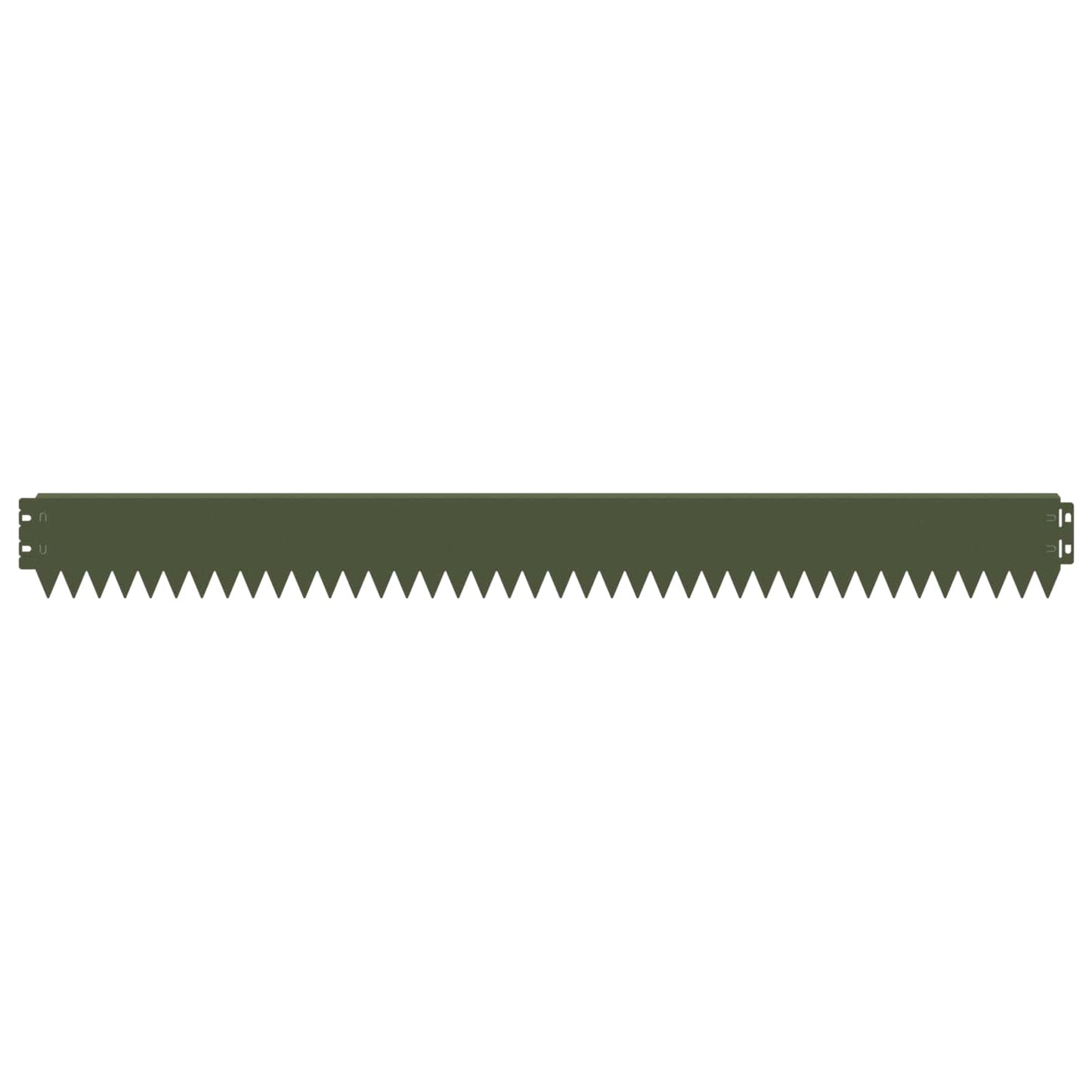 Lawn Edging 30 pcs 103 x 10 cm Steel Olive Green