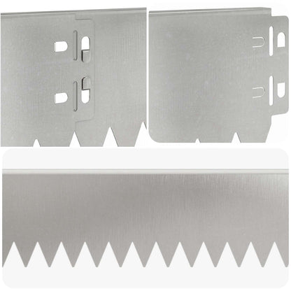 Lawn Edging 50 pcs 103 x 10 cm Steel Silver