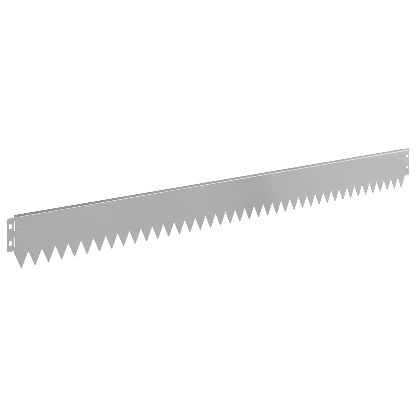 Lawn Edging 30 pcs 103 x 10 cm Steel Silver