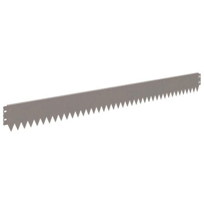 Lawn Edging 30 pcs 103 x 10 cm Steel Rusty