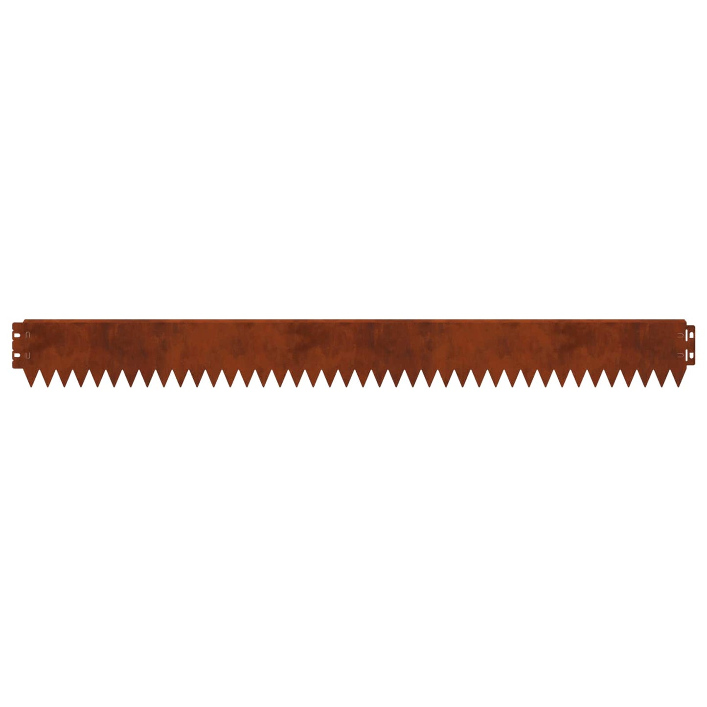 Lawn Edging 50 pcs 103 x 10 cm Steel Rusty