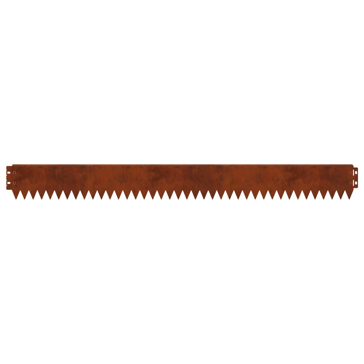 Lawn Edging 50 pcs 103 x 10 cm Steel Rusty