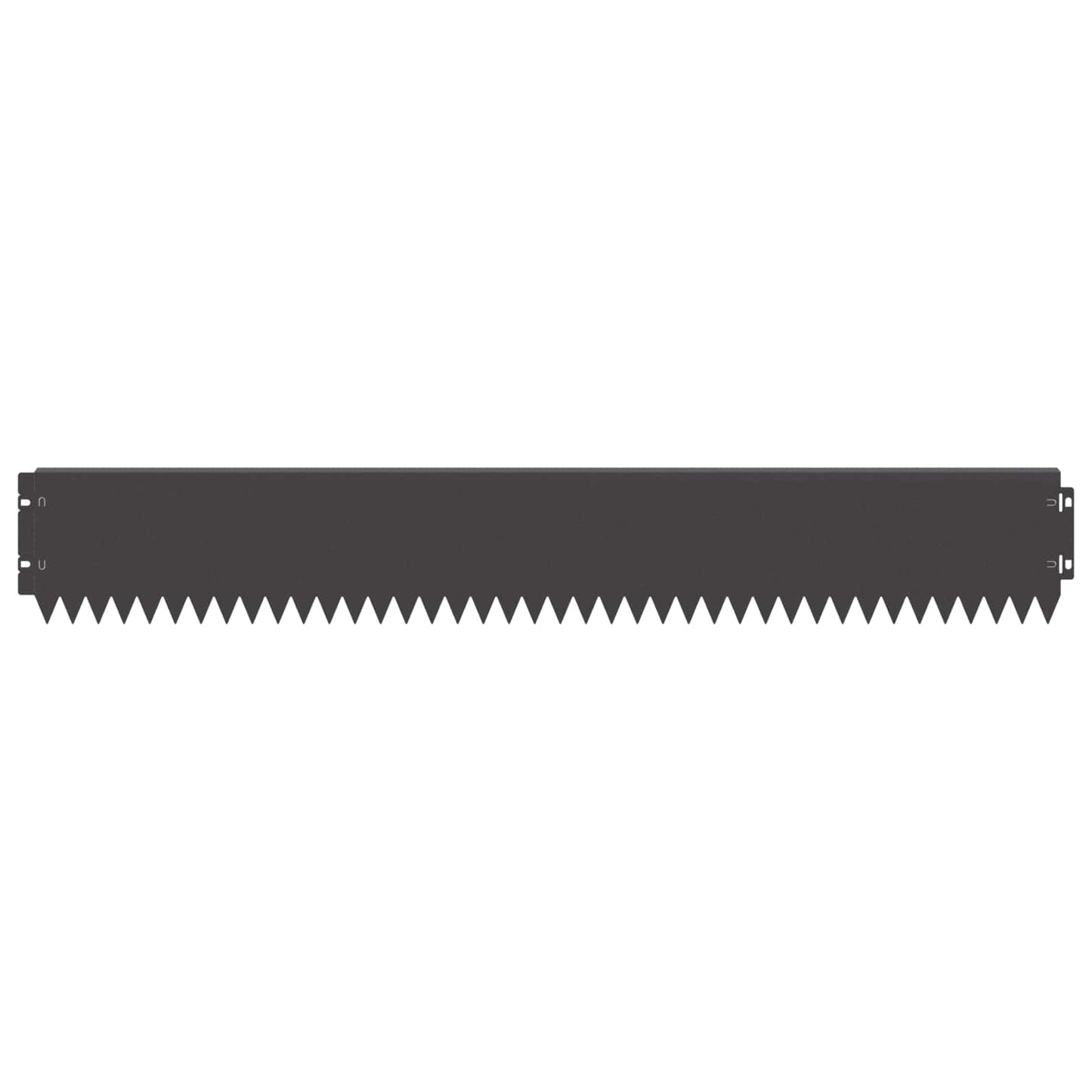 Lawn Edging 20 pcs 103 x 15 cm Steel Black