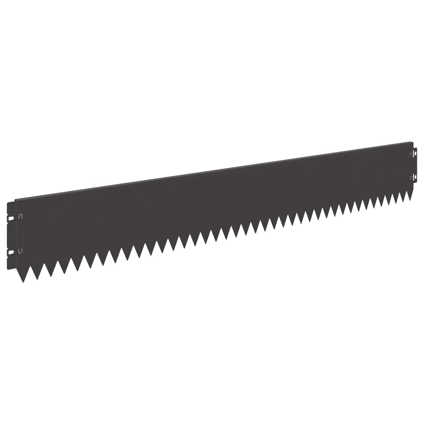 Lawn Edging 30 pcs 103 x 15 cm Steel Black