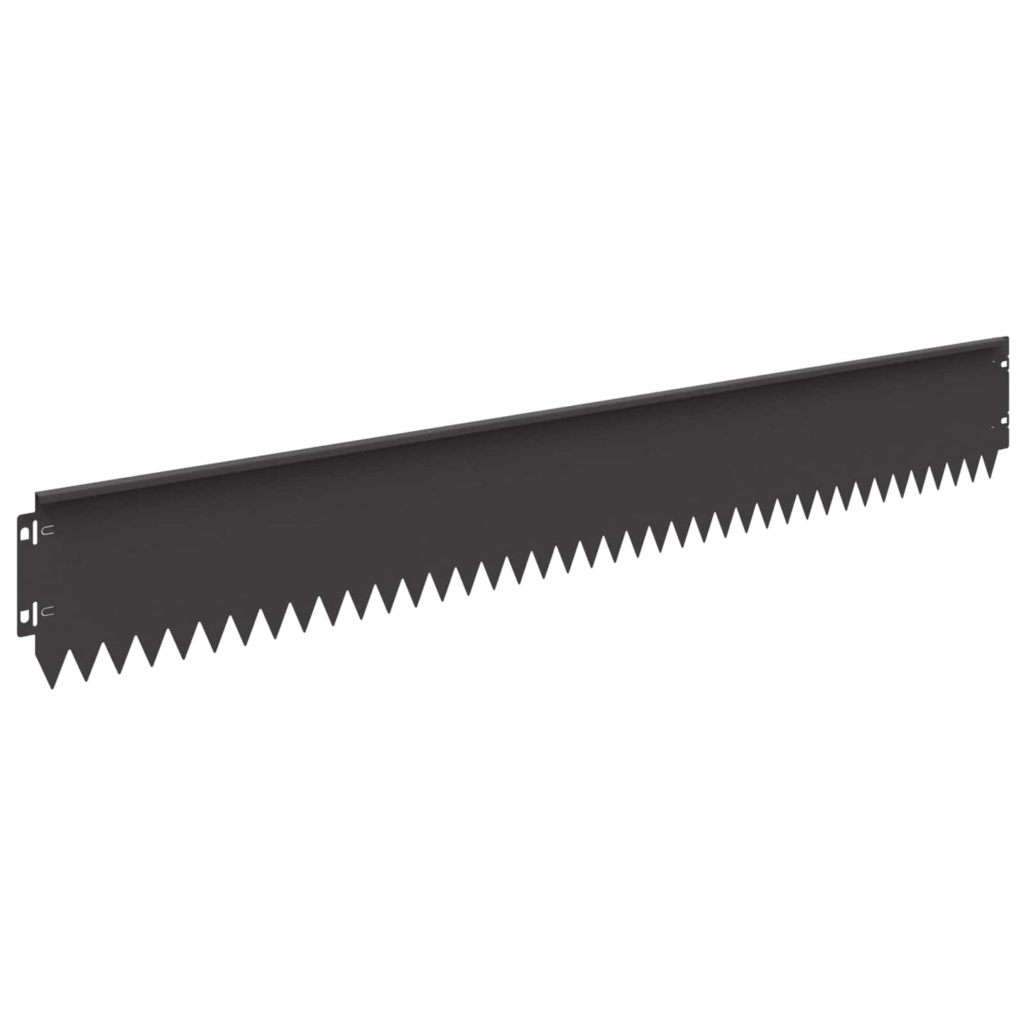 Lawn Edging 30 pcs 103 x 15 cm Steel Black
