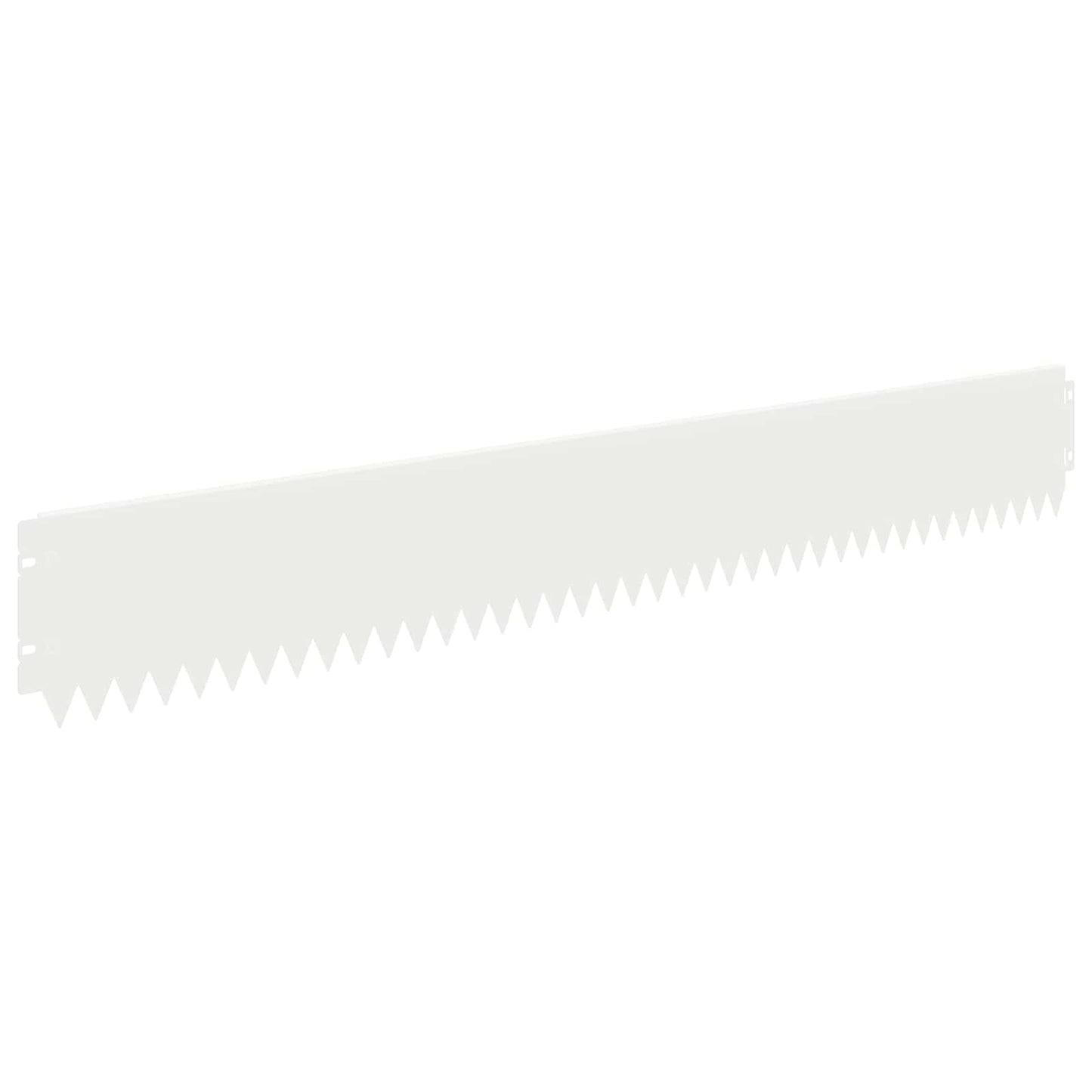 Lawn Edging 10 pcs 103 x 15 cm Steel White