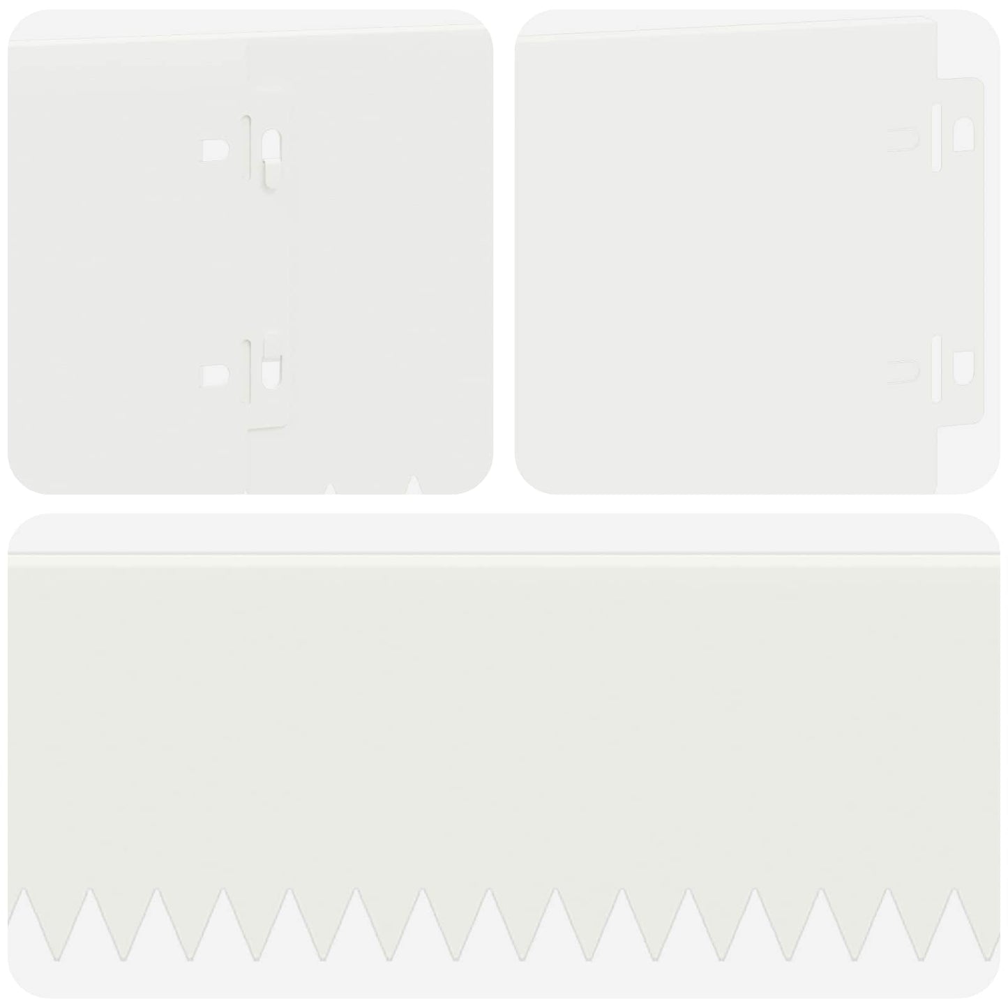 Lawn Edging 20 pcs 103 x 15 cm Steel White