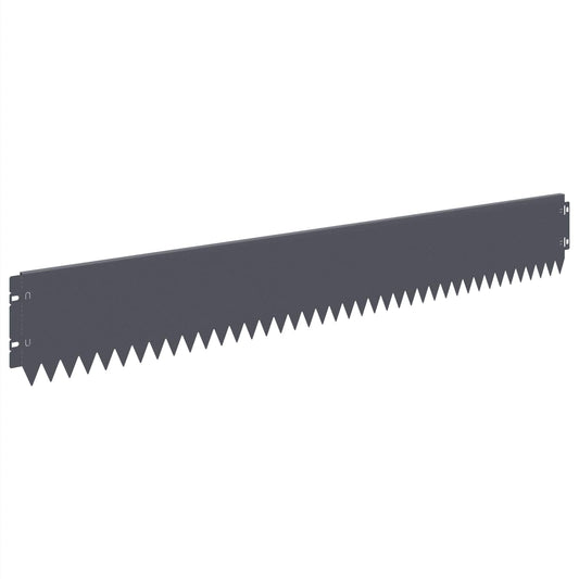Lawn Edging 20 pcs 103 x 15 cm Steel Anthracite