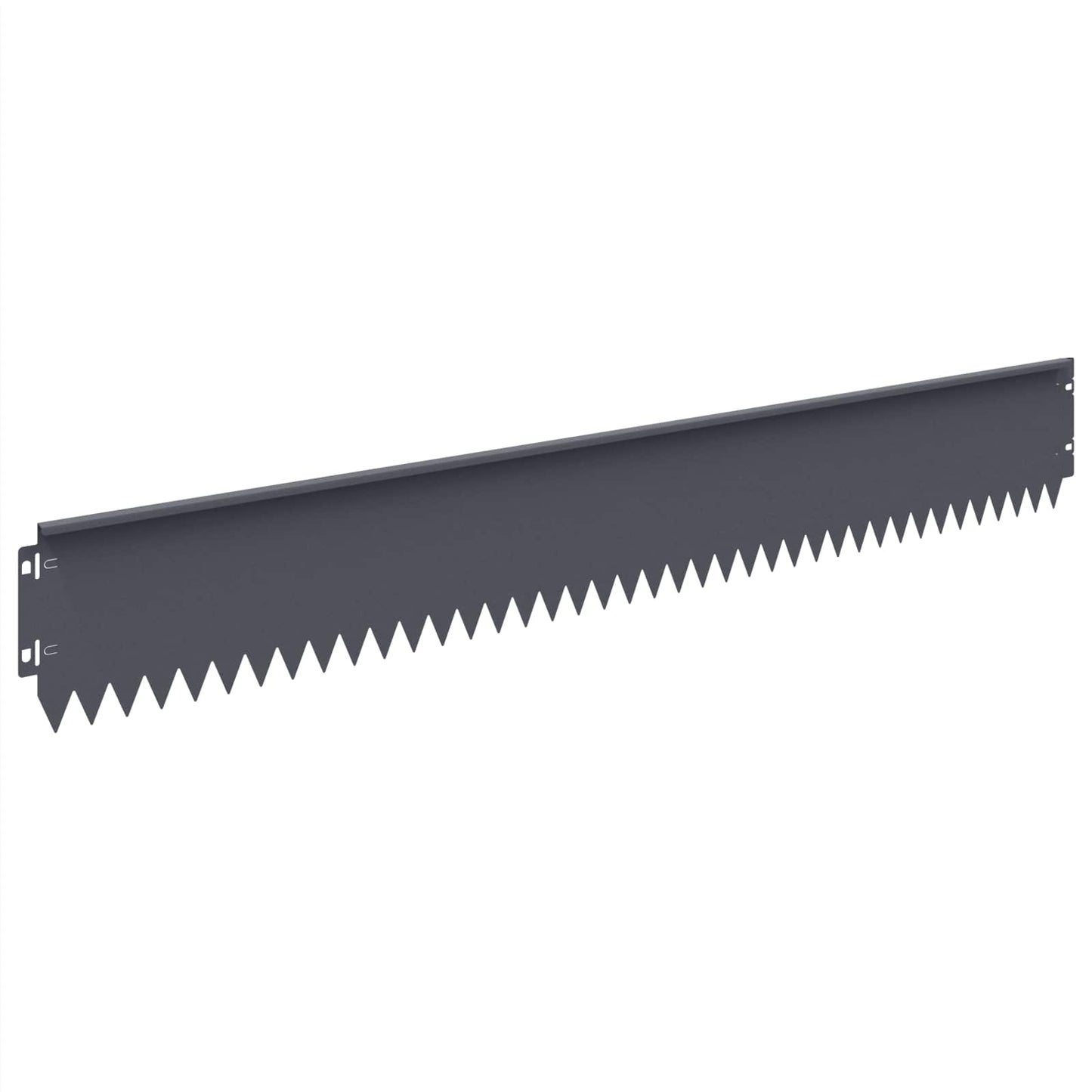 Lawn Edging 20 pcs 103 x 15 cm Steel Anthracite