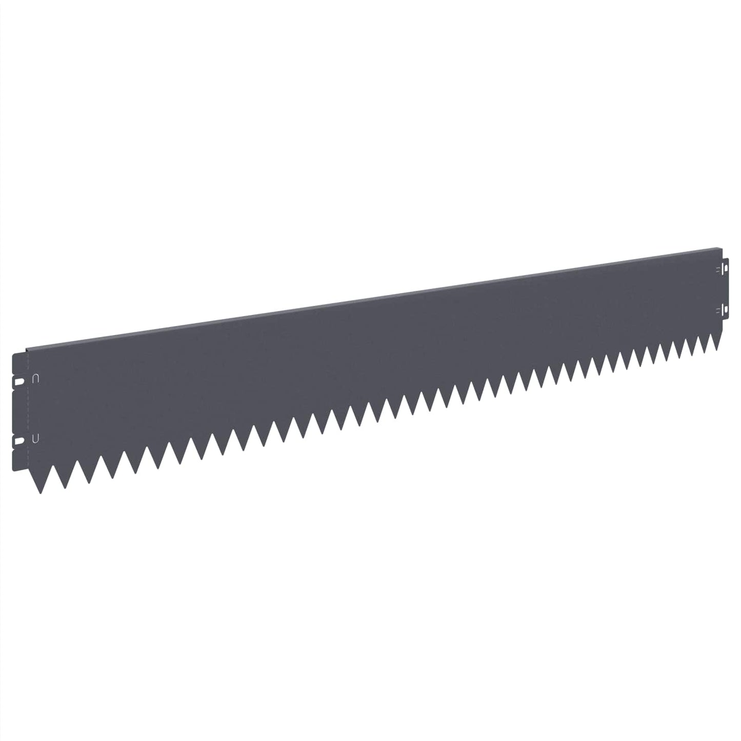 Lawn Edging 30 pcs 103 x 15 cm Steel Anthracite