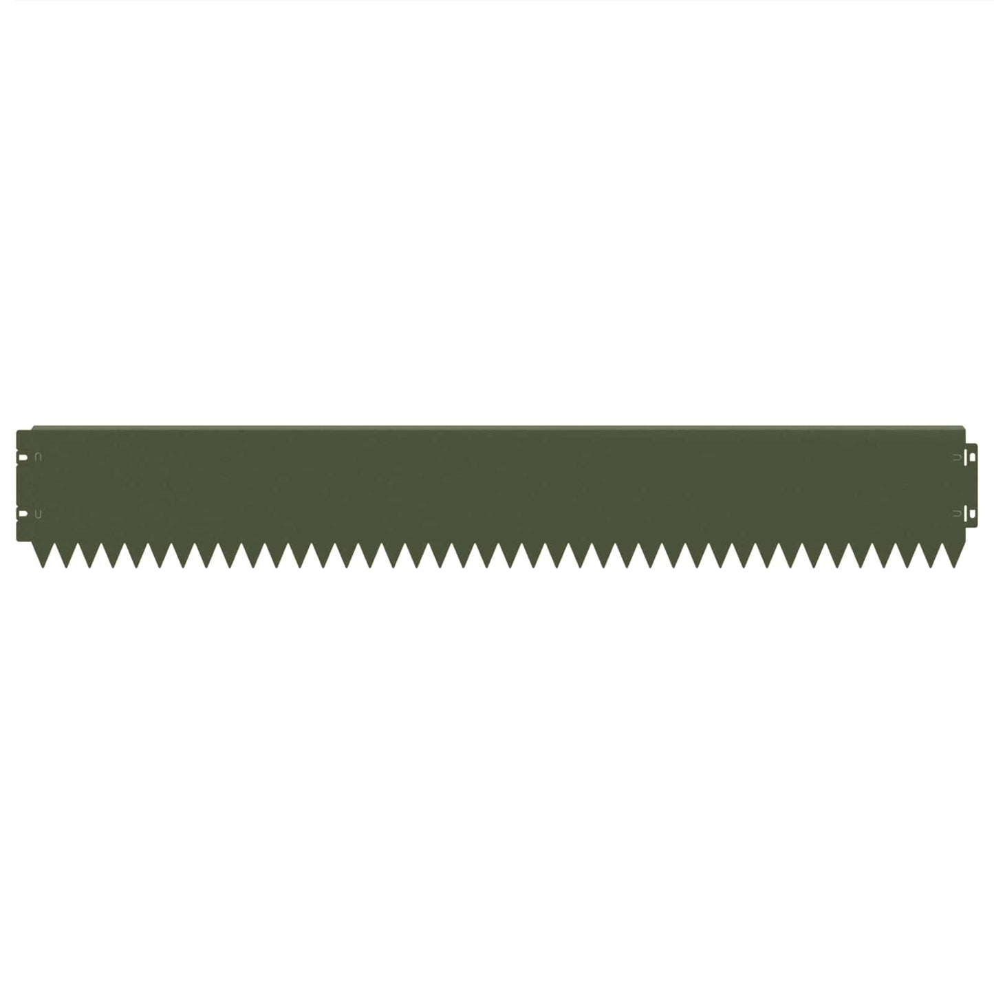 Lawn Edging 30 pcs 103 x 15 cm Steel Olive Green