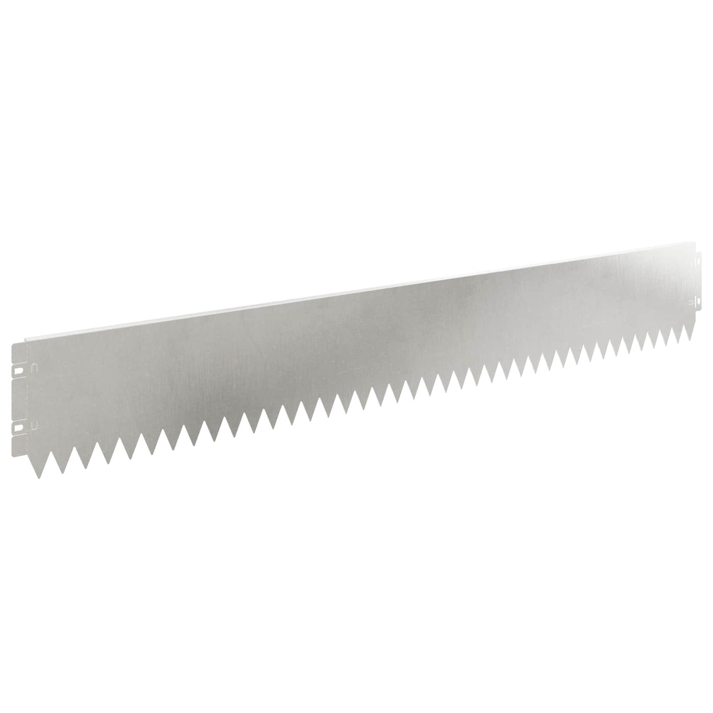Lawn Edging 20 pcs 103 x 15 cm Steel Silver