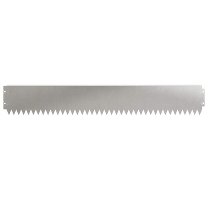 Lawn Edging 20 pcs 103 x 15 cm Steel Silver
