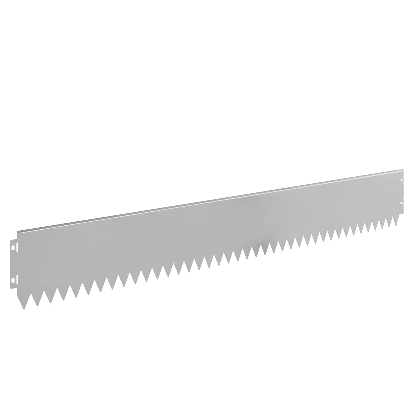 Lawn Edging 10 pcs 103 x 15 cm Steel Silver