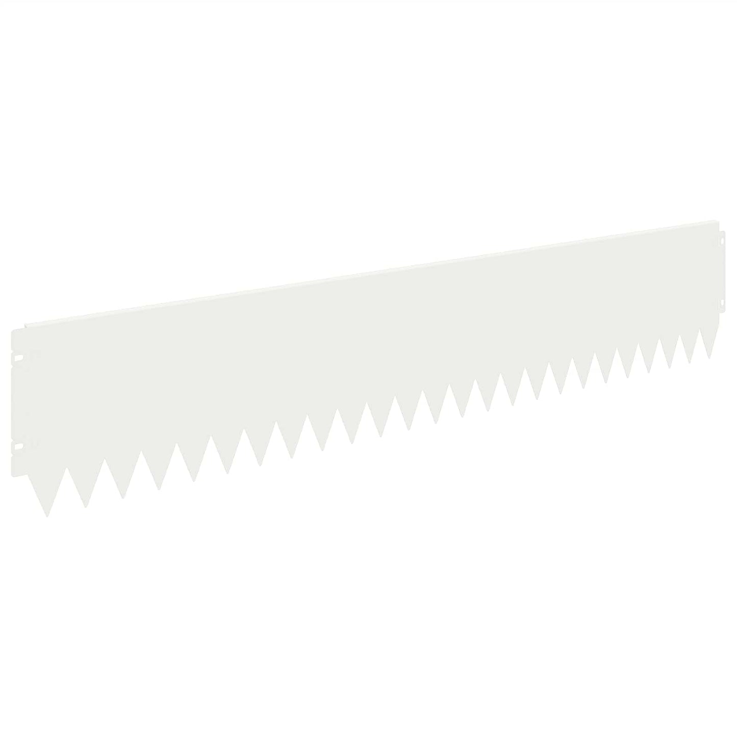 Lawn Edging 10 pcs 103 x 20 cm Steel White