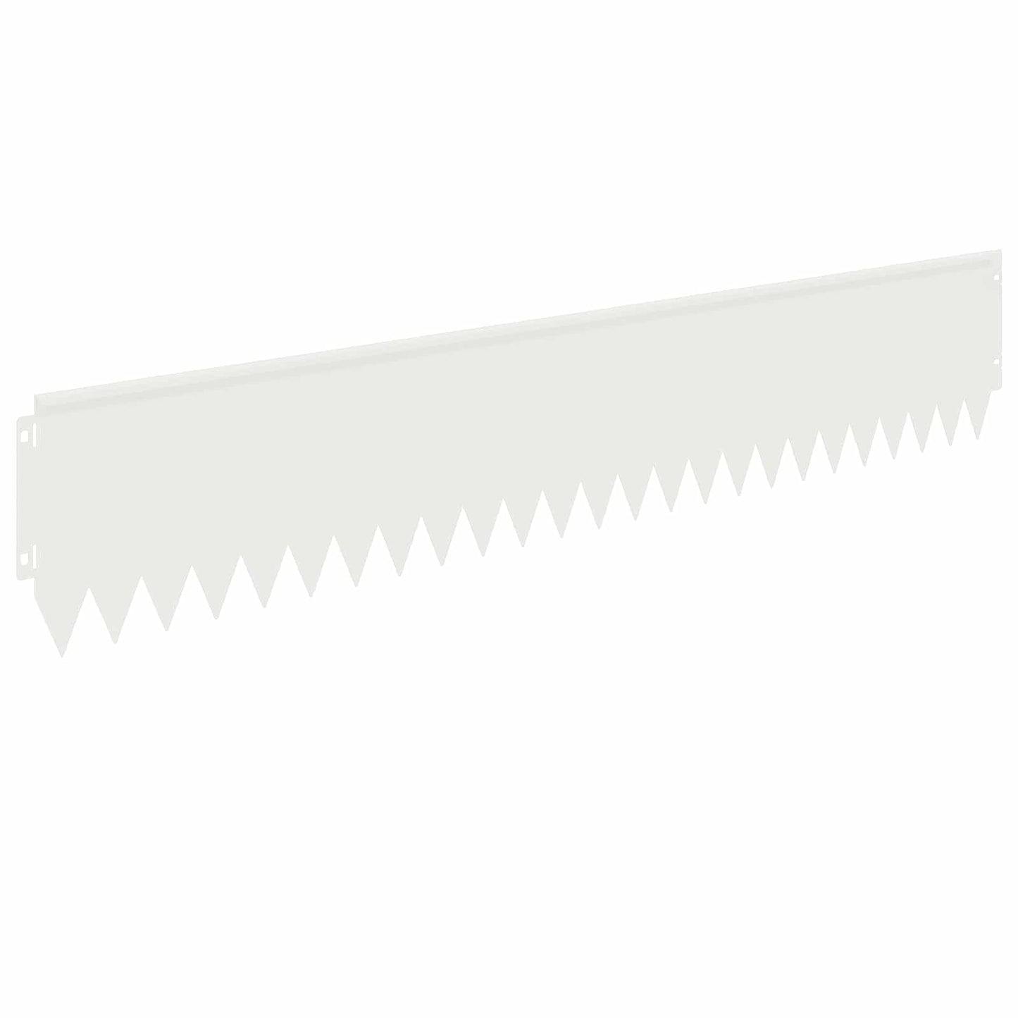 Lawn Edging 10 pcs 103 x 20 cm Steel White