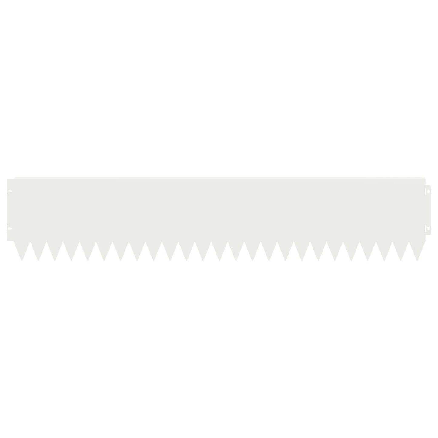 Lawn Edging 20 pcs 103 x 20 cm Steel White