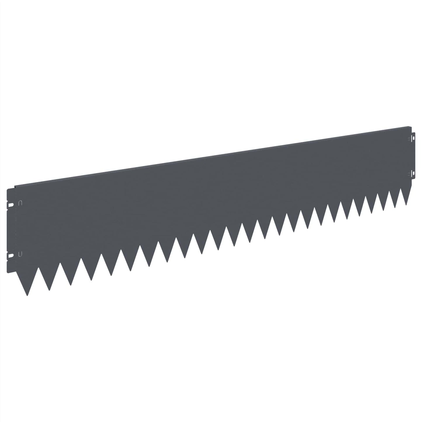 Lawn Edging 30 pcs 103 x 20 cm Steel Anthracite