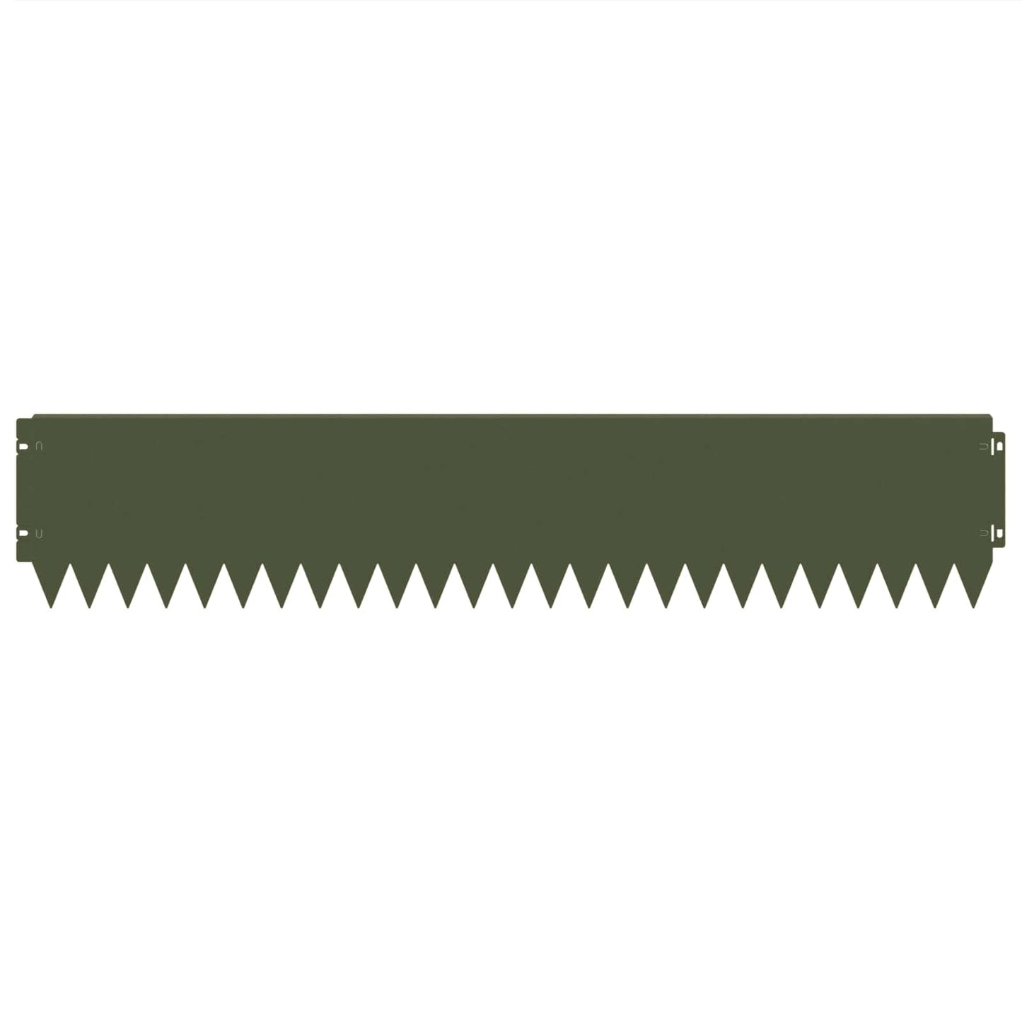 Lawn Edging 20 pcs 103 x 20 cm Steel Olive Green