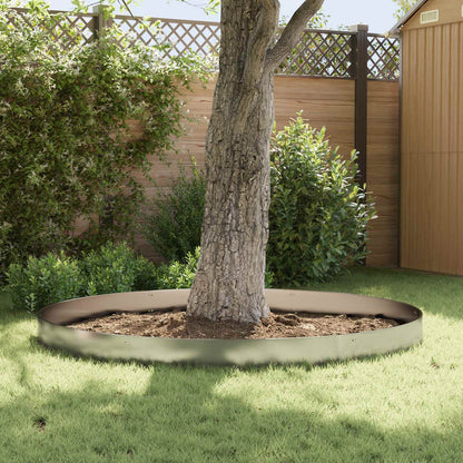 Lawn Edging 20 pcs 103 x 20 cm Steel Silver