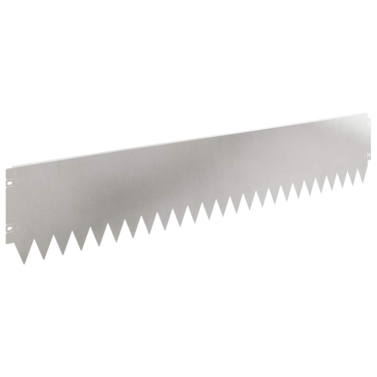 Lawn Edging 30 pcs 103 x 20 cm Steel Silver